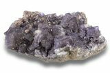 Purple Cubic Fluorite Crystal Cluster - Cave-In-Rock #246730-1